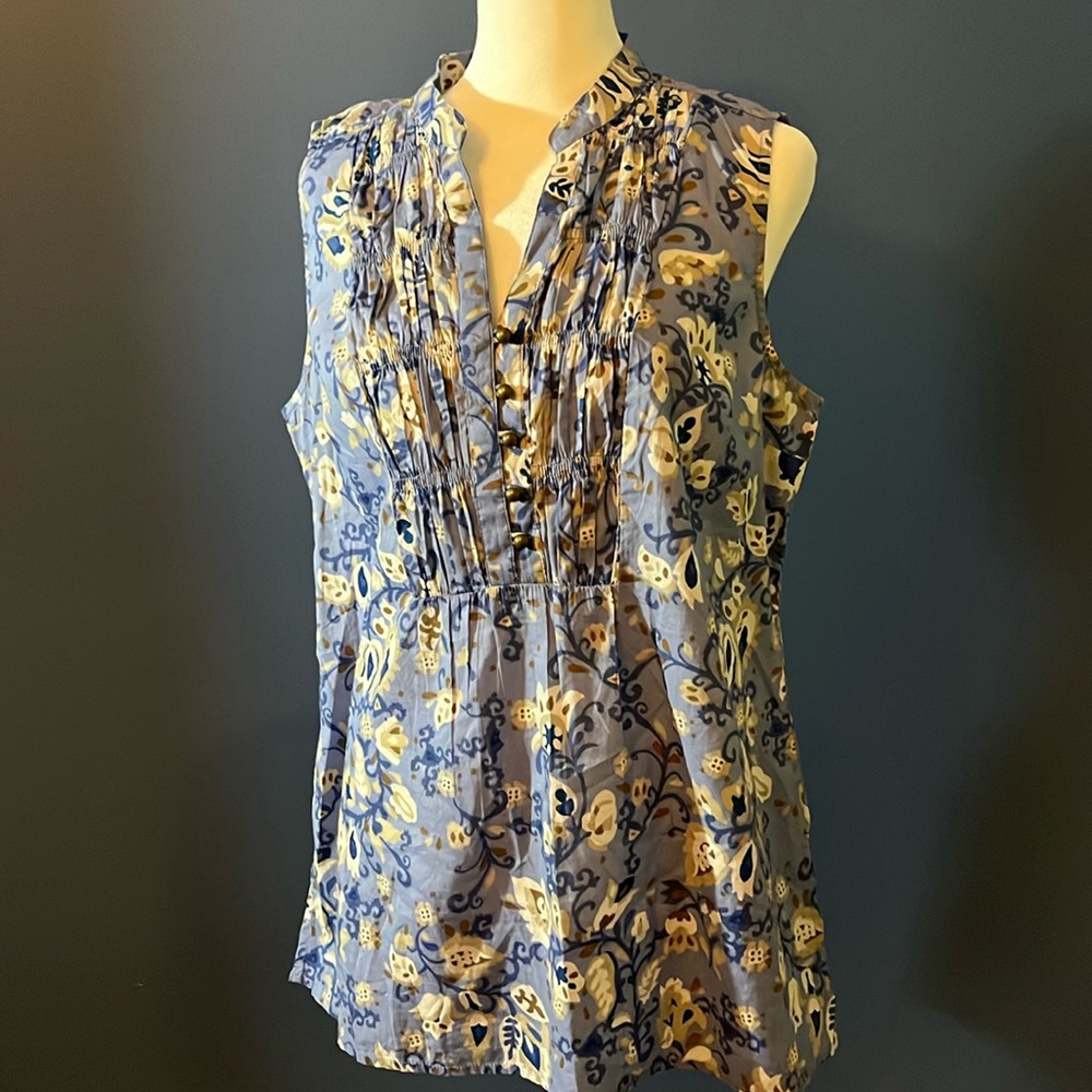 Charter Club (Petite) crisp summer sleeveless top 100% cotton